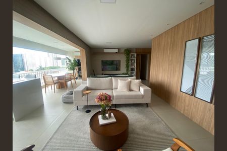 Sala de Estar de apartamento para alugar com 3 quartos, 154m² em Jardim Caravelas, São Paulo
