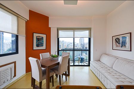 Sala Ambientes de apartamento para alugar com 1 quarto, 50m² em Funcionários, Belo Horizonte