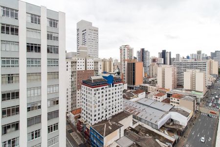 Vista da Sacada de kitnet/studio para alugar com 1 quarto, 20m² em Centro, Curitiba