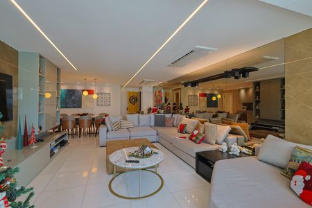 Sala de apartamento à venda com 4 quartos, 195m² em Sion, Belo Horizonte