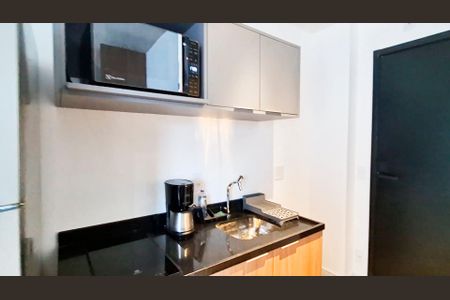 Suíte/ Cozinha   de kitnet/studio para alugar com 1 quarto, 25m² em Indianópolis, São Paulo
