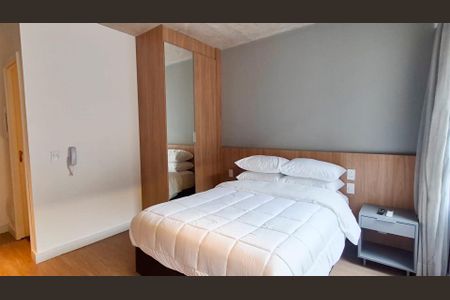 Suíte/ Cozinha   de kitnet/studio para alugar com 1 quarto, 25m² em Indianópolis, São Paulo