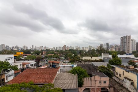 Vista da Sacada de kitnet/studio à venda com 1 quarto, 28m² em Moema, São Paulo