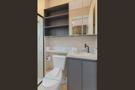 Banheiro de apartamento para alugar com 1 quarto, 32m² em Vila Monumento, São Paulo
