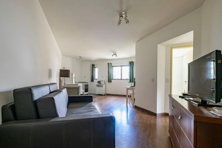 Sala/Cozinha de apartamento para alugar com 1 quarto, 50m² em Jardim Paulista, São Paulo