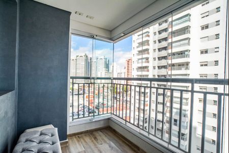 Varanda da Sala de apartamento para alugar com 3 quartos, 83m² em Vila Assunção, Santo André