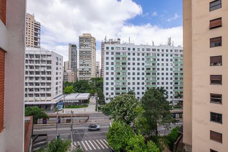 Sala - Vista de apartamento para alugar com 1 quarto, 45m² em Jardim Paulista, São Paulo