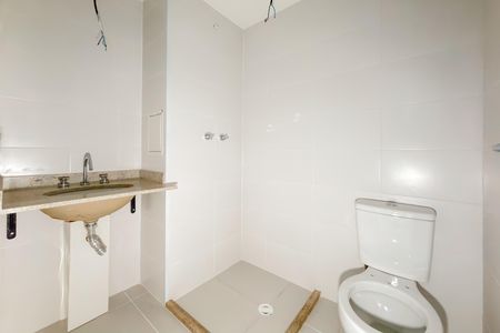 Banheiro de kitnet/studio à venda com 1 quarto, 20m² em Alto do Ipiranga, São Paulo
