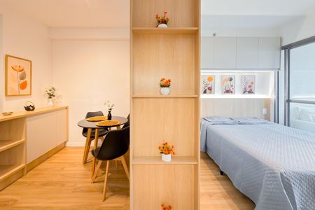 Studio para alugar com 32m², 1 quarto e sem vagaSala e Quarto