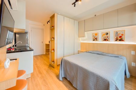 Studio para alugar com 32m², 1 quarto e sem vagaSala e Quarto