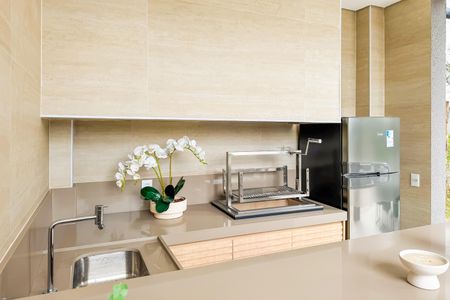 Studio para alugar com 32m², 1 quarto e sem vagaChurrasqueira