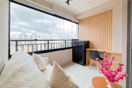 Studio para alugar com 32m², 1 quarto e sem vagaVaranda