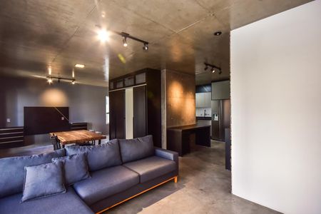 Sala de apartamento à venda com 1 quarto, 70m² em Panamby, São Paulo