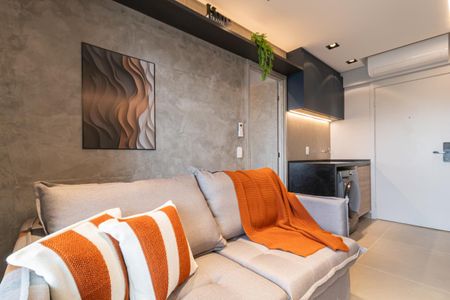 Sala de apartamento para alugar com 1 quarto, 30m² em Vila Olímpia, São Paulo