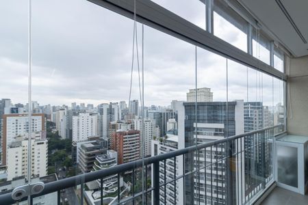 Varanda de apartamento para alugar com 1 quarto, 30m² em Vila Olímpia, São Paulo