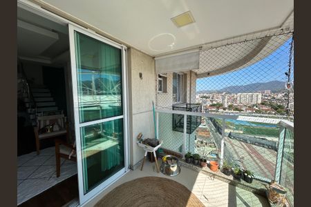 Varanda da sala de apartamento à venda com 3 quartos, 163m² em Engenho de Dentro, Rio de Janeiro