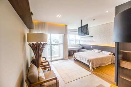 Sala de apartamento para alugar com 1 quarto, 45m² em Centro de Apoio I (alphaville), Santana de Parnaíba