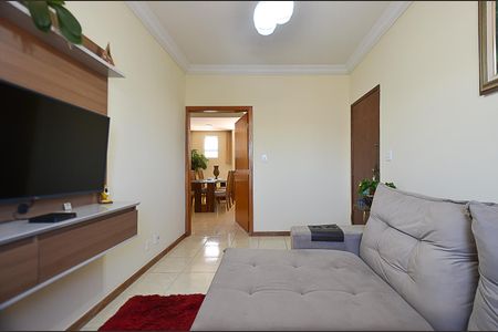 Sala de estar de apartamento à venda com 3 quartos, 90m² em Cidade Nova, Belo Horizonte
