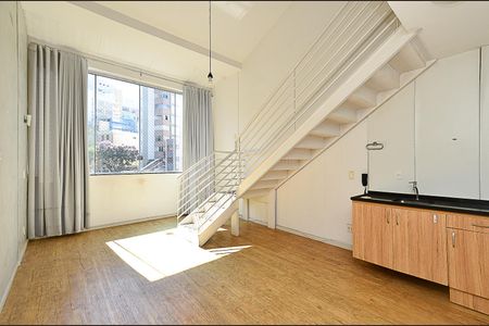 Sala Ambientes de apartamento para alugar com 1 quarto, 45m² em Carmo, Belo Horizonte