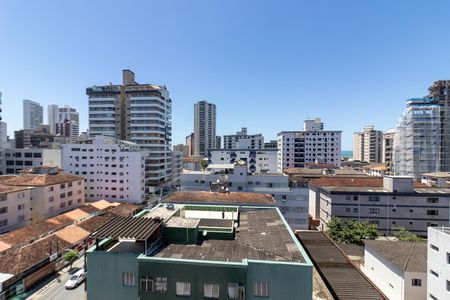 Vista da sala de apartamento para alugar com 1 quarto, 55m² em Guilhermina, Praia Grande
