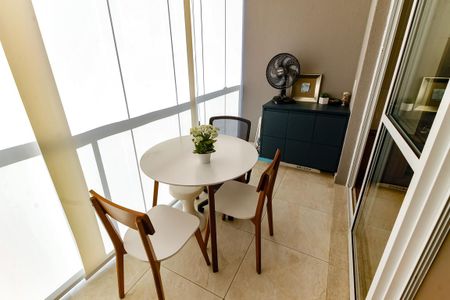 Varanda da Sala de apartamento à venda com 1 quarto, 38m² em Real Parque, São Paulo