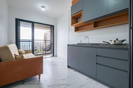 Sala/Cozinha de apartamento para alugar com 1 quarto, 29m² em Pinheiros, São Paulo