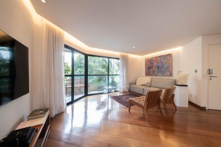 Sala de apartamento à venda com 3 quartos, 126m² em Santo Amaro, São Paulo