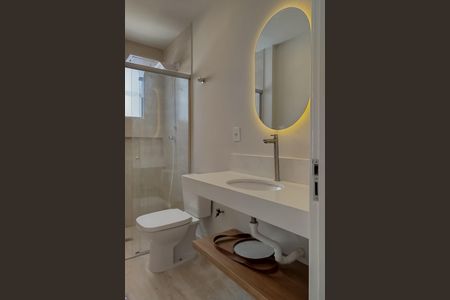 Banheiro de apartamento à venda com 2 quartos, 65m² em Sion, Belo Horizonte