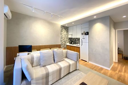 Sala de apartamento à venda com 1 quarto, 50m² em Funcionários, Belo Horizonte