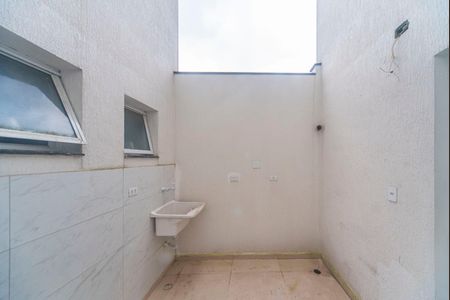 Vista da Sala de apartamento à venda com 2 quartos, 40m² em Vila Linda, Santo André