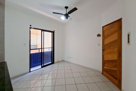 Sala de apartamento para alugar com 1 quarto, 50m² em Boqueirão, Praia Grande