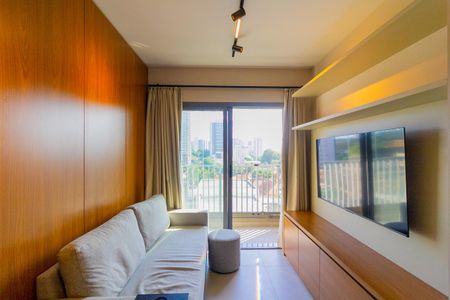 Sala de apartamento para alugar com 2 quartos, 45m² em Chácara Santo Antônio (zona Sul), São Paulo