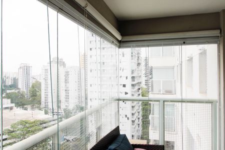 Varanda da Sala de apartamento para alugar com 2 quartos, 67m² em Vila Andrade, São Paulo