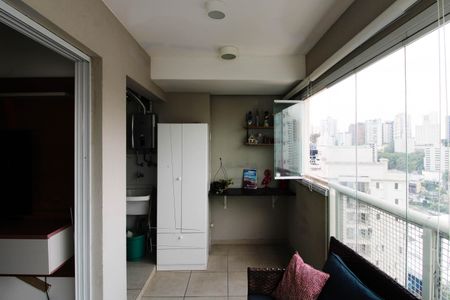 Varanda da Sala de apartamento para alugar com 2 quartos, 67m² em Vila Andrade, São Paulo