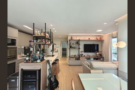 Sala - Cozinha Integrada de apartamento à venda com 1 quarto, 67m² em Vila Clementino, São Paulo