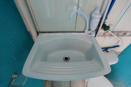 Banheiro e área de serviço de casa para alugar com 1 quarto, 10m² em Vila Dionisia, São Paulo