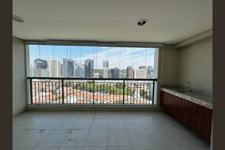 Varanda Gourmet de apartamento à venda com 3 quartos, 138m² em Santo Amaro, São Paulo