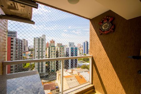 Varanda da sala de apartamento para alugar com 2 quartos, 64m² em Vila Guiomar, Santo André