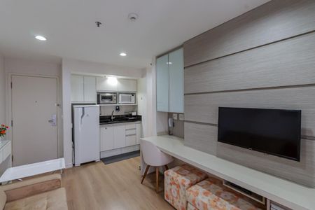 Sala de apartamento à venda com 1 quarto, 40m² em Indianópolis, São Paulo