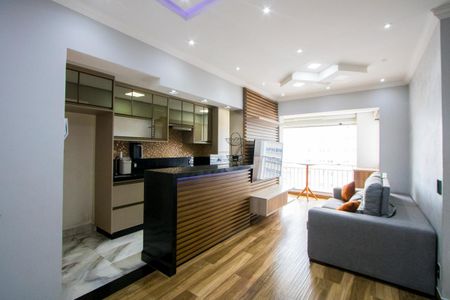 Sala de apartamento para alugar com 2 quartos, 58m² em Vila Homero Thon, Santo André