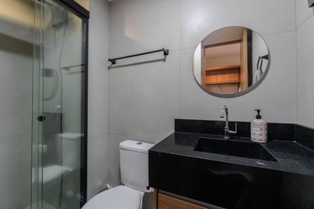 Banheiro de apartamento para alugar com 1 quarto, 24m² em Consolação, São Paulo