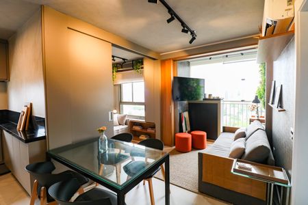 Sala de apartamento para alugar com 2 quartos, 47m² em Campo Belo, São Paulo