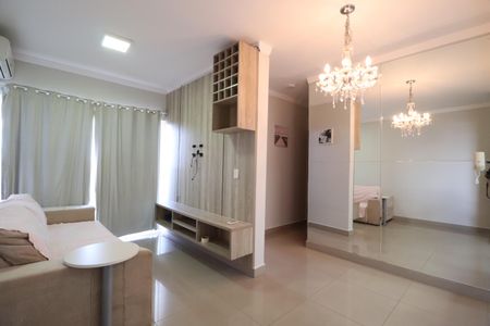 Sala de apartamento para alugar com 2 quartos, 68m² em Marta Helena, Uberlândia